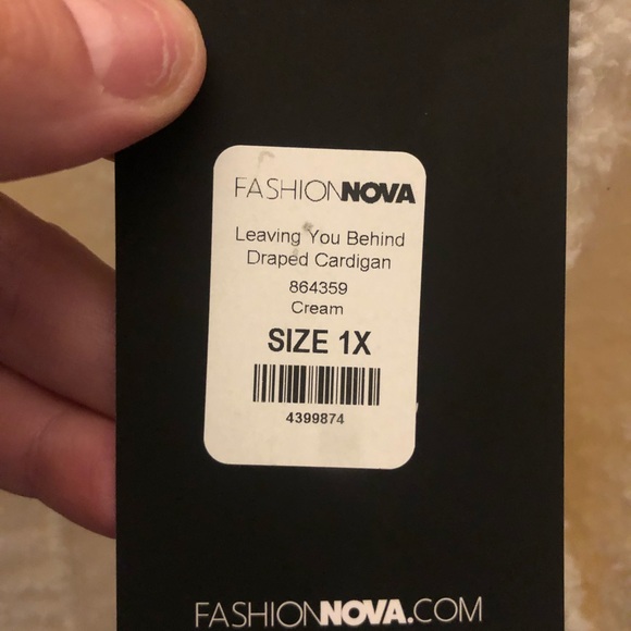 Fashion Nova Leaving You Behind Draped Cardigan - Picture 4 of 4
